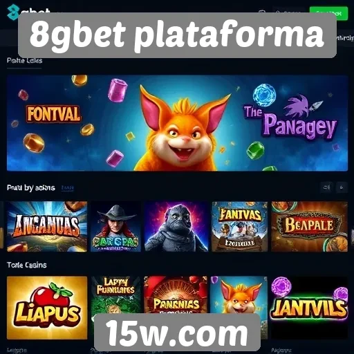 O portfólio de jogos disponíveis no 8gbet